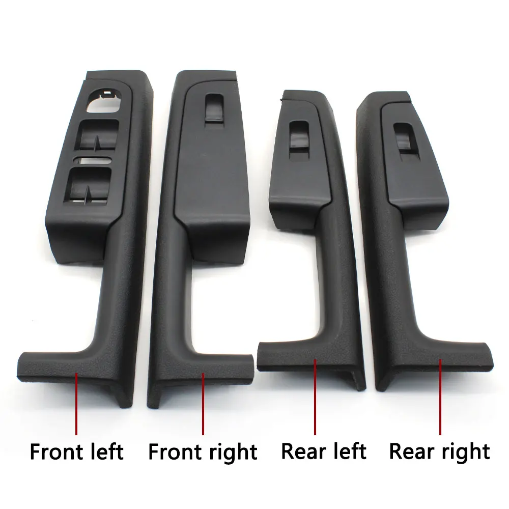 Left Hand Driving Car Interior Front Rear Door Handle Armrest Frame Switch Control Panel Trim For Skoda Superb 2008-2013