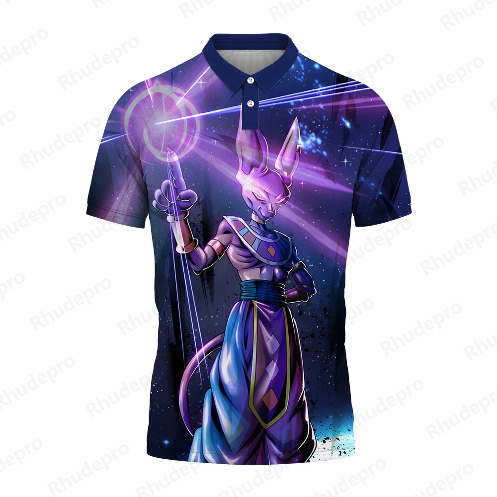 Nowa Cosplay koszulka Polo krótka japońskie Anime Goku Vegeta Super Saiya topy Hip Hop Tee męskie dziecięce 5XL Trend Y2k t-shirty