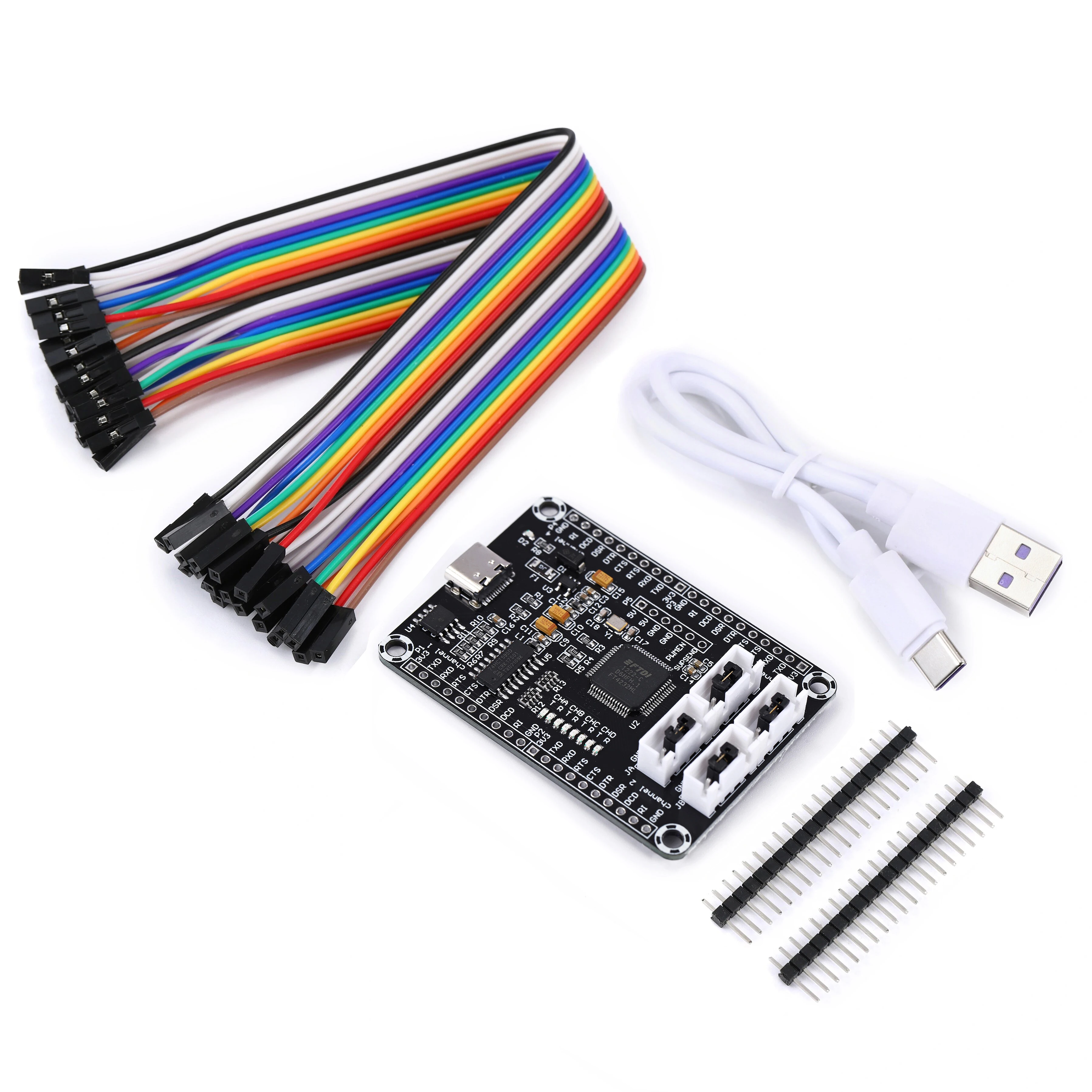 FT4232 4-channel USB to TTL Serial Port FT4232HL Module Development Board 5V 3.3V Multiple Serial Port 4 Channel