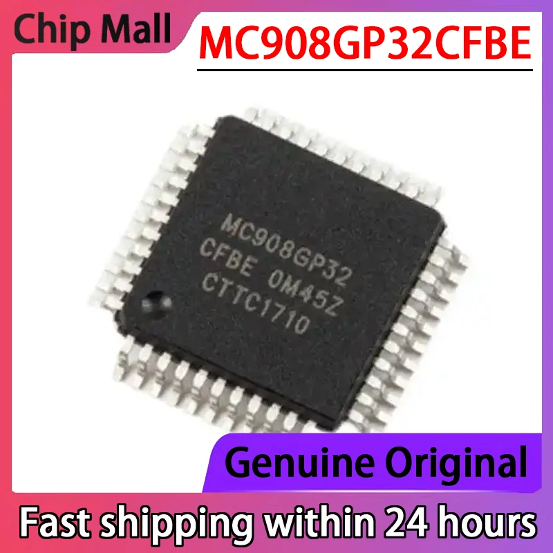 1PCS Original MC908GP32CFBE MC908GP32 Packaged QFP-44 Microcontroller Embedded Microcontroller Chip