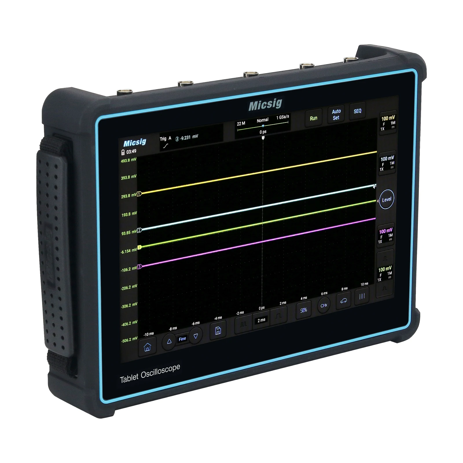 Micsig ATO3004 300MHz 2GSa/s Automotive Oscilloscope 4CH Tablet Interface 10.1\" Touch Screen High Performance Oscilloscope