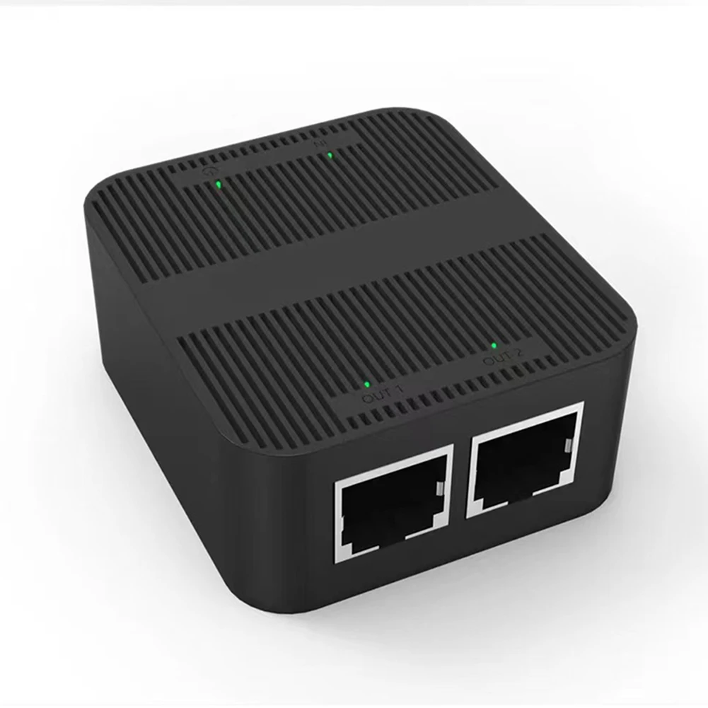 Разъем коммутатора Ethernet от 1 до 2, 2-портовый удлинитель кабеля интернет-сети RJ45, два устройства онлайн в одном времени