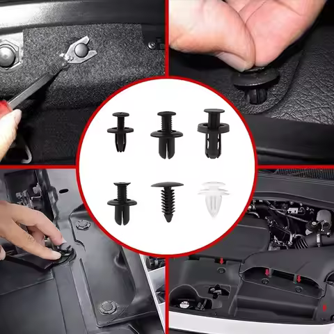 100 Pcs Car Screws Fastener Bumper Retainer Clips For Bmw F10 F11 F20 F30 E36 E46 E60 E70 E53 E87 E90 X5 Ford Mondeo Mk4 Focus 2