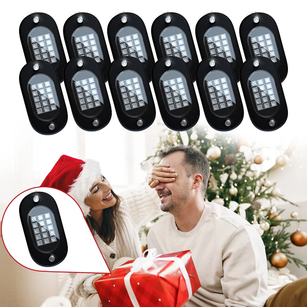 الراقية RGB LED أضواء الصخور مع التطبيق عالية مشرق متعدد الألوان مقاوم للماء IP68 روك النيون ضوء أطقم لشاحنات بيك اب SUV ATV UTV