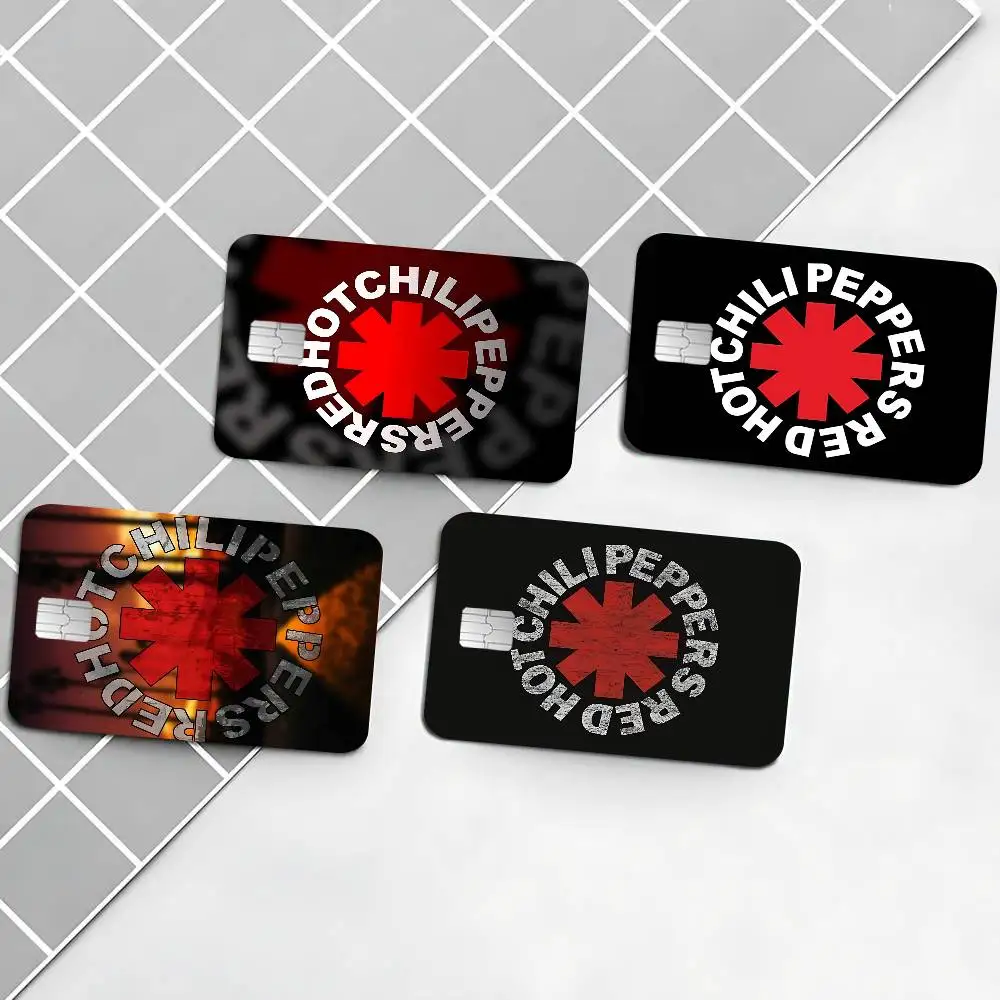 Hot R-Red Hot C-Chili P-Peppers Game Anime Sticker Film Skin Cover Case for Small Large No Chip Debit Credit Card Front Side