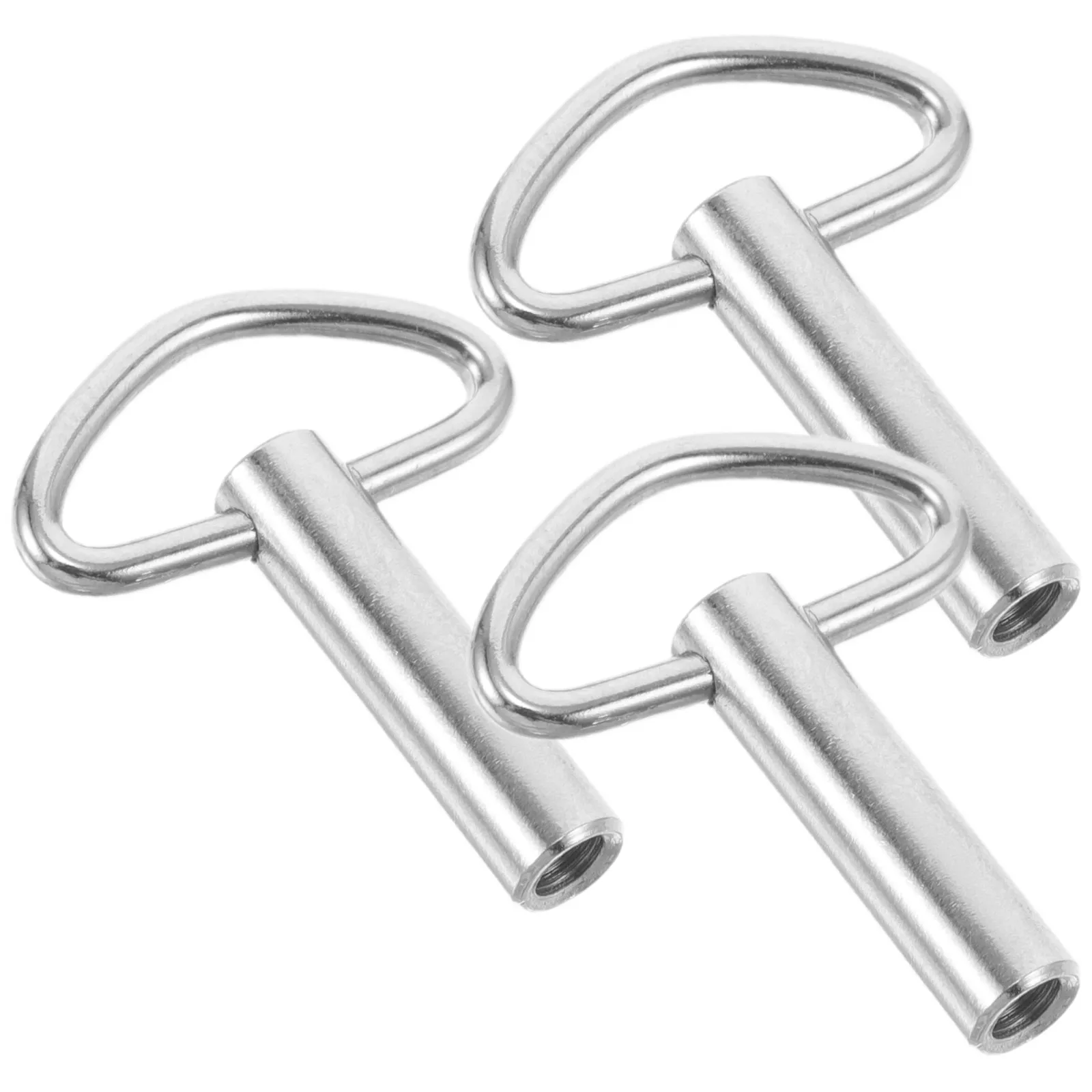 

3Pcs Smooth Triangle Winding Key Metal Music Box Repair Tool for DIY Clockwork Mechanism Alarm Clock Timepiece