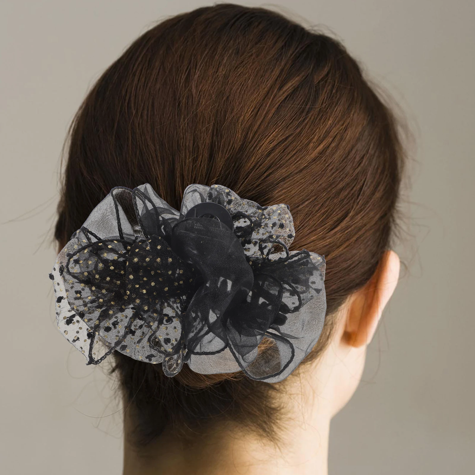 

Black Splice Clips 12.5CM Women Hair Accessories Claw Clips Thick Thin Hair Vintage Hairstyles Retro Styling Secure