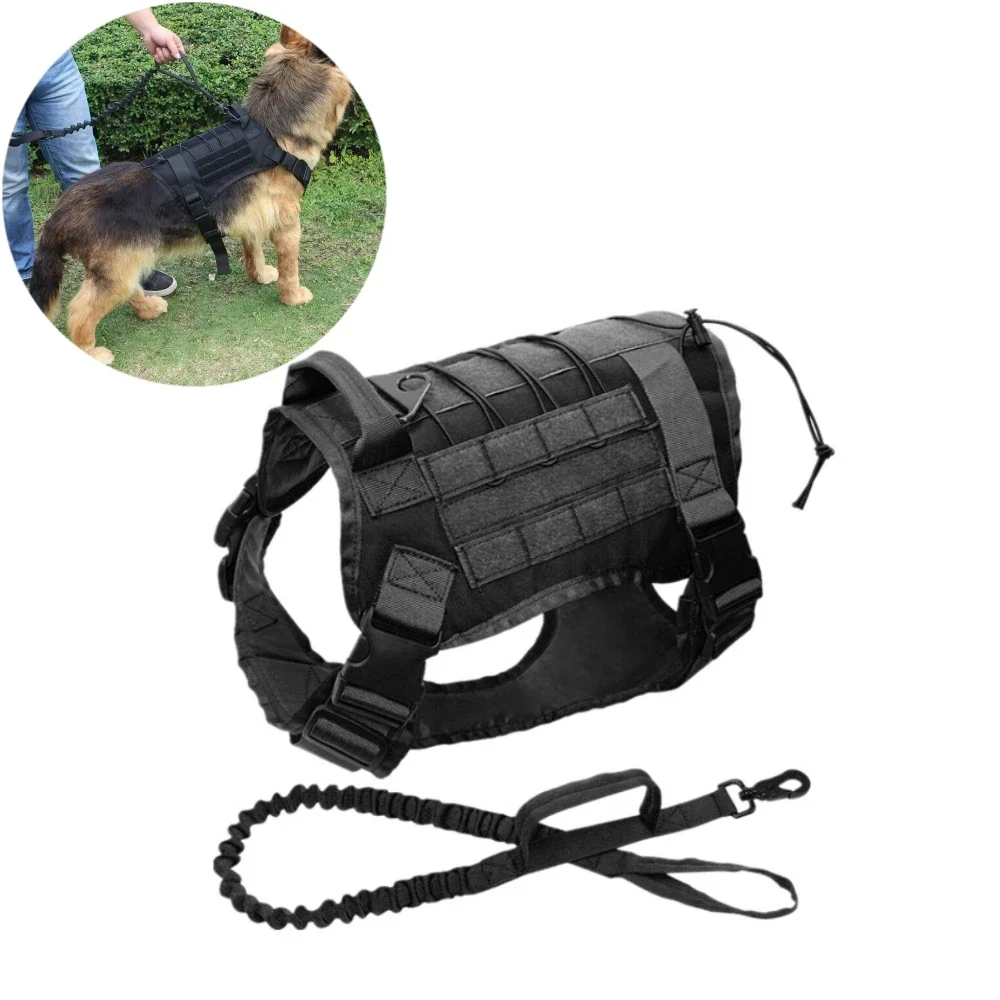 Tactical Dog Vest set Breathable Vest Working Pet Dog Durable Nylon Vest Kit