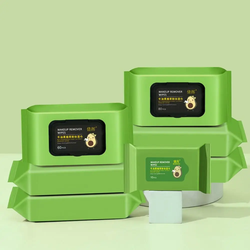 12/60/80PCS Salviette morbide per la rimozione del trucco Detergente per il viso in cotone Salviette umidificate per la pulizia del viso Strumento Accessori per il trucco