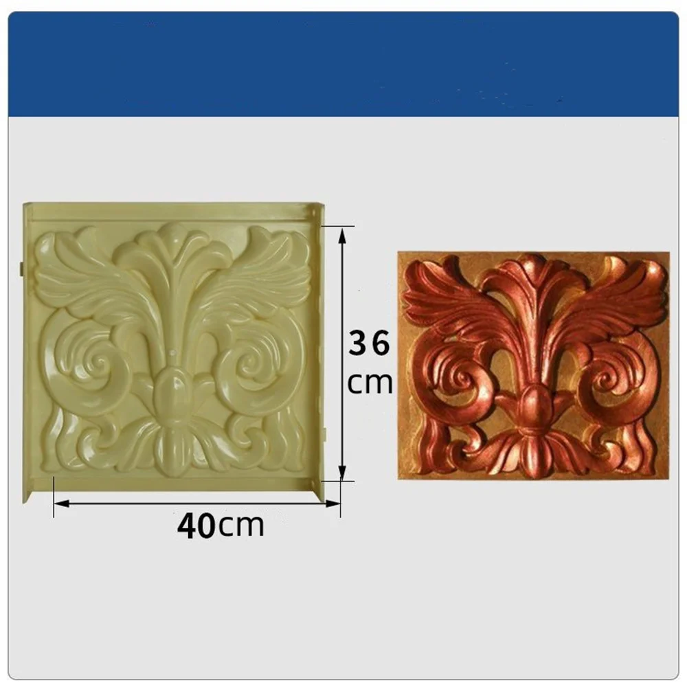 Roman Column Embossed Flower Board Wall Flower Pendant Cement Lace Model European Villa Printing Template