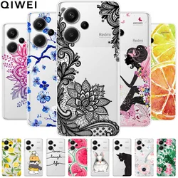 For Redmi Note 13 Pro Plus 5G Case Clear TPU Silicone Funda Capa for Xiaomi Redmi Note 13 Pro+ Soft Covers Transparent Coque bag