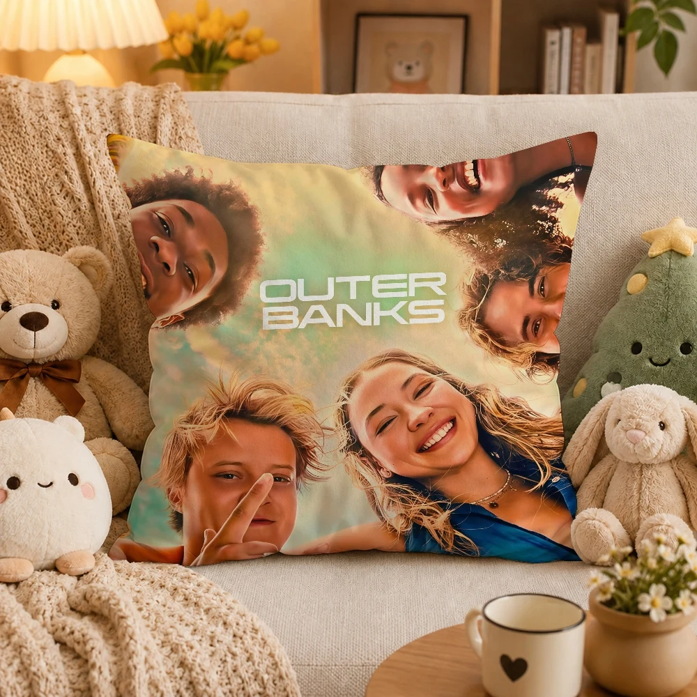TV O-Outer Banks JJ Pillow Case Plush Pillow Cases Home Decoration Pillow Cover for Sofa Bed Chair Living Room