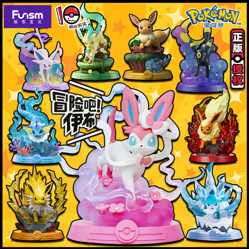 新-9-スタイルポケモン-eeveelution-エスpeon-sylveon-glaceon-leafeon-vaporeon-umbreon-flareon-ポケモンモデルアニメフィギュア装飾品おもちゃ