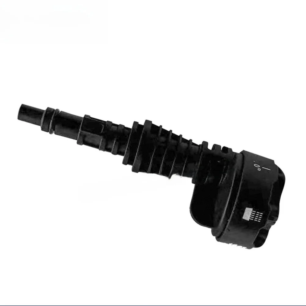 6 In 1 High Pressure Cleaner Nozzle Adjustable Spray Angles 360 Rotation For Car Wash Bowl Water Cleaning Tool Plastic Black
