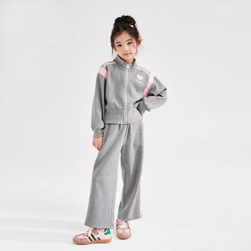 

Teenager 5-14 Years Girls Clothing Sets Spring Autumn Fashion Zipper Jacket And Pants 2Pcs Princess Tracksuit Suits Kids Clothes