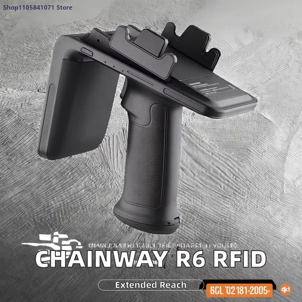 Chainway R6 UHF RFID Handheld Reader BT Long Range Android iOS Compatible Impinj E710 Access Control Card Reader