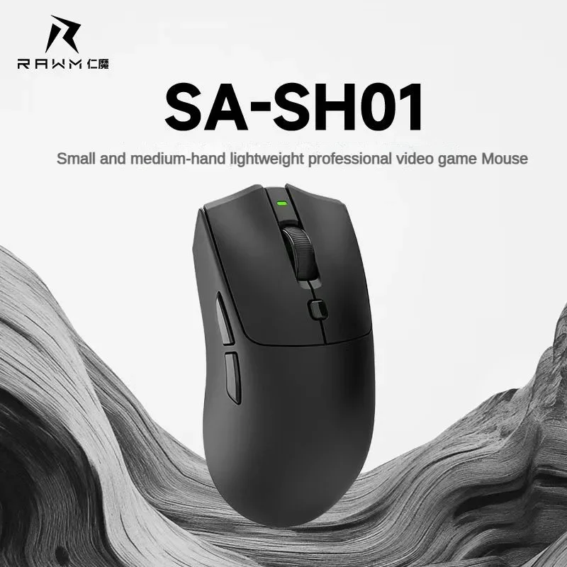 Rawm SA-SH01 Wireless Mouse 3mode Bluetooth Mouse PAW3395 Nordic 52840 Chip Hot-swap Micro Switch E-Sport Gaming Mouse PC Gift