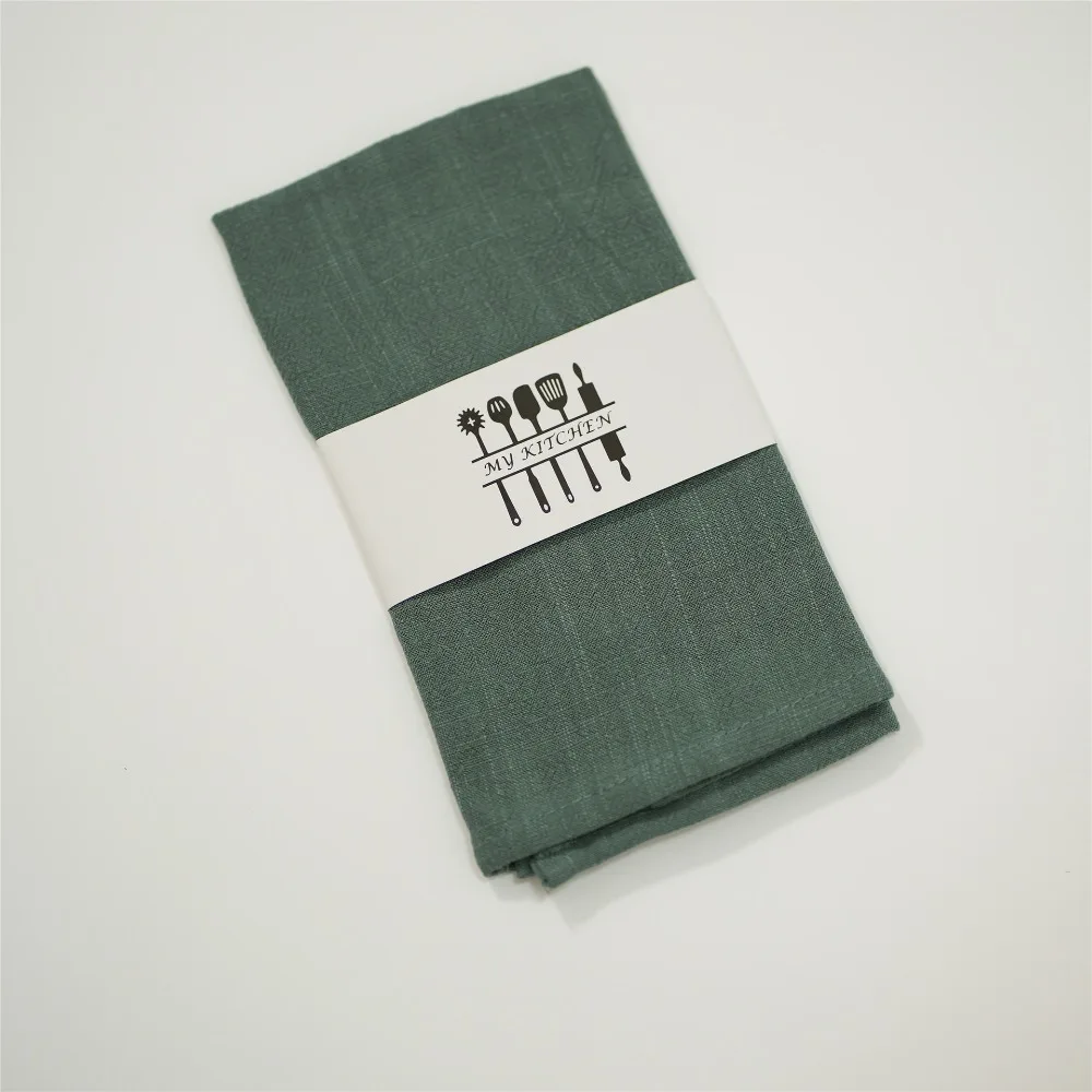 Soft Cotton Linen Napkin Hotel Cup Fabric Folding 40x40cm Table Napkin Dinner Cloth Tea Towel Festival Table Decoration