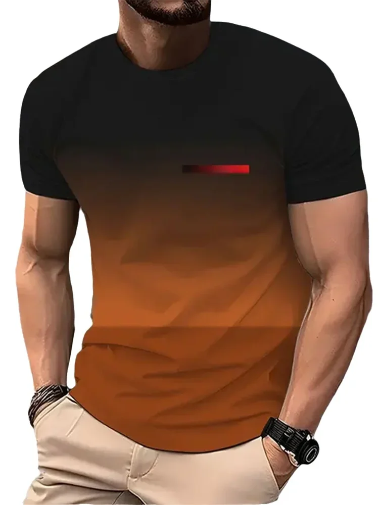 

Summer Simple Style Printed Men'sT-Shirt Creative Casual Fashion Crew Neck Short Sleeve Tee Street Trend Loose Men Clothing Top