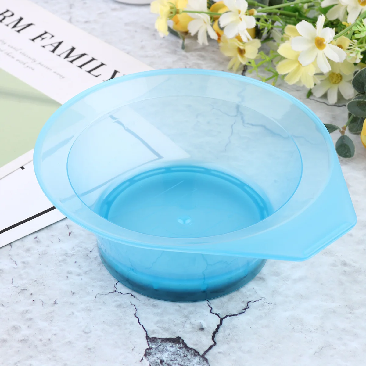 

2Pcs Transparent Hair Dye Color Bowl Plastic DIY Hair Mixing Tools Salon Hairdressing Reusable Washable Accessories