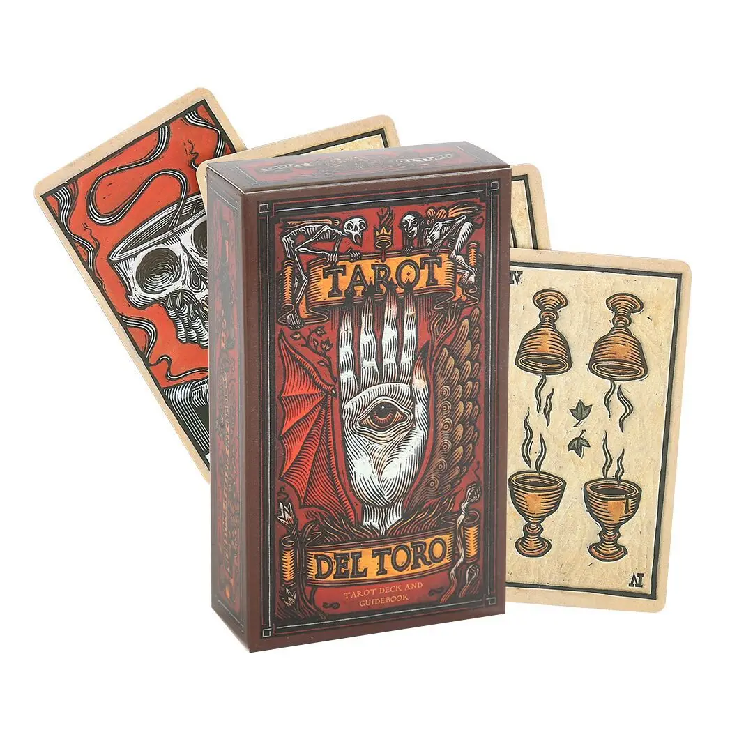 Tarot del A Tarot Deck and GuidebookA 78 cards Inspired by the World of Guillermo del Toro Novelty Book Beginners Card Game