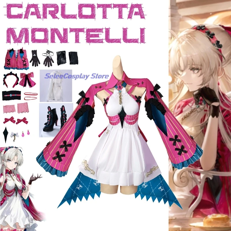 

disfraz Wuthering Waves Game Carlotta Montelli Lady No.2 Of The Mortari Family And Art Patron Unbound By Dogma Cosplay косплей