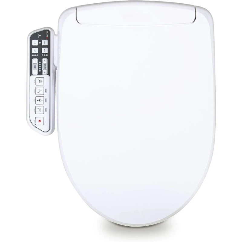 Smart Bidet ATS-500 Electronic Heated Toilet Seat, Temperature Controlled Wash, Warm Air Dryer, Easy DIY Installation