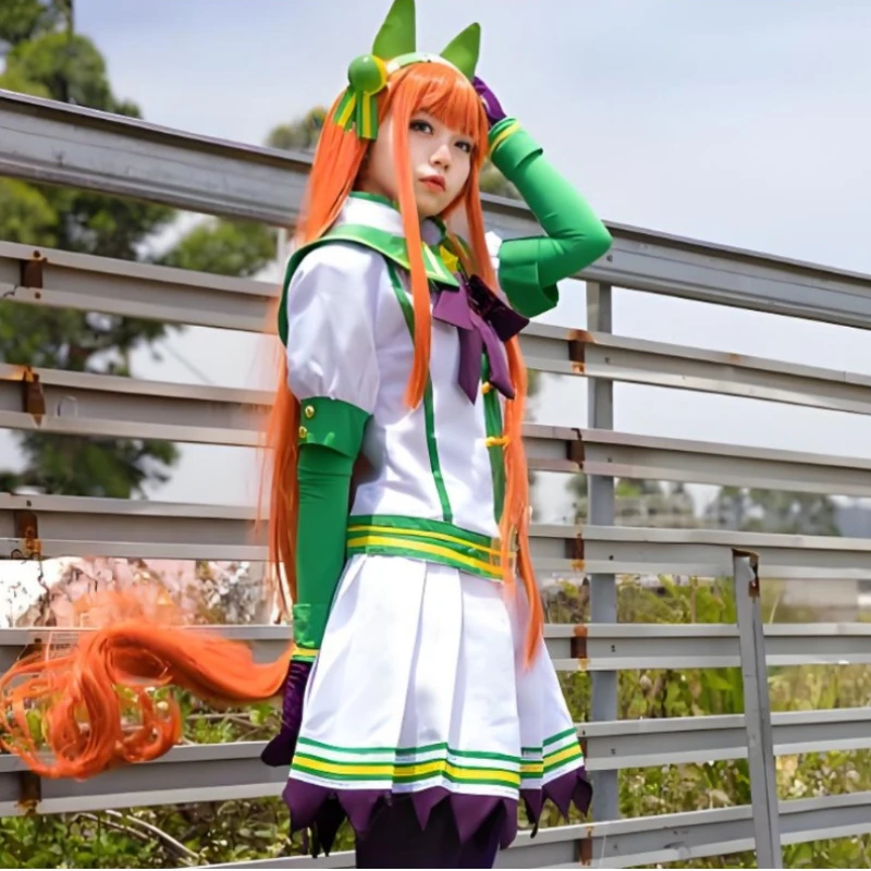 Аниме Uma Musume Pretty Derby Косплей Костюм Специальная неделя Огури Кепка Silence Suzuka Школьная форма Платье Аксессуары Полный комплект