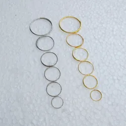 Camal 11mm-15mm 100pcs Chrome/Gold Round Stainles Steel Connecting Ring Metal Of Chandelier Lamp Parts Light Curtain Connector