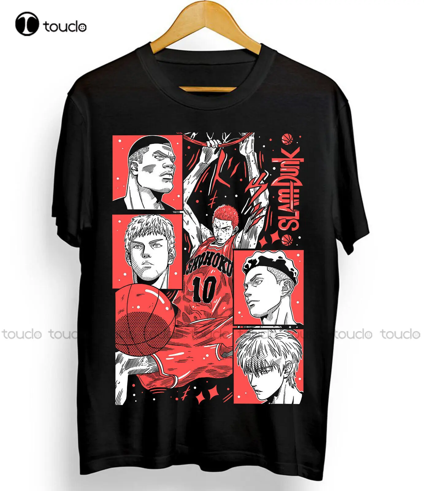 Slam Dunk T-Shirt Slam Dunk Team Basketbal Anime Sport Manga All Size Custom Aldult Tiener Unisex Digitaal Print T-Shirts