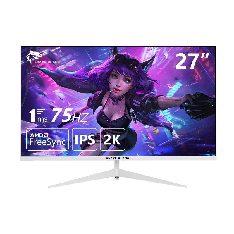 

27 Inch Monitor 2K 75Hz QHD Desktop PC LCD Display Gaming 100Hz Panel Screen Computer LED 2560*1440 HDMI-compatible DP