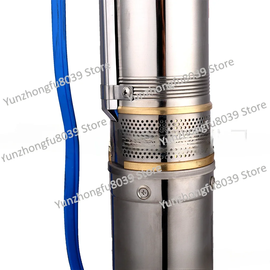 100 high lift stainless steel multi-stage submersible deep well pump 1.5Hp industrial oil immersion pump large flow