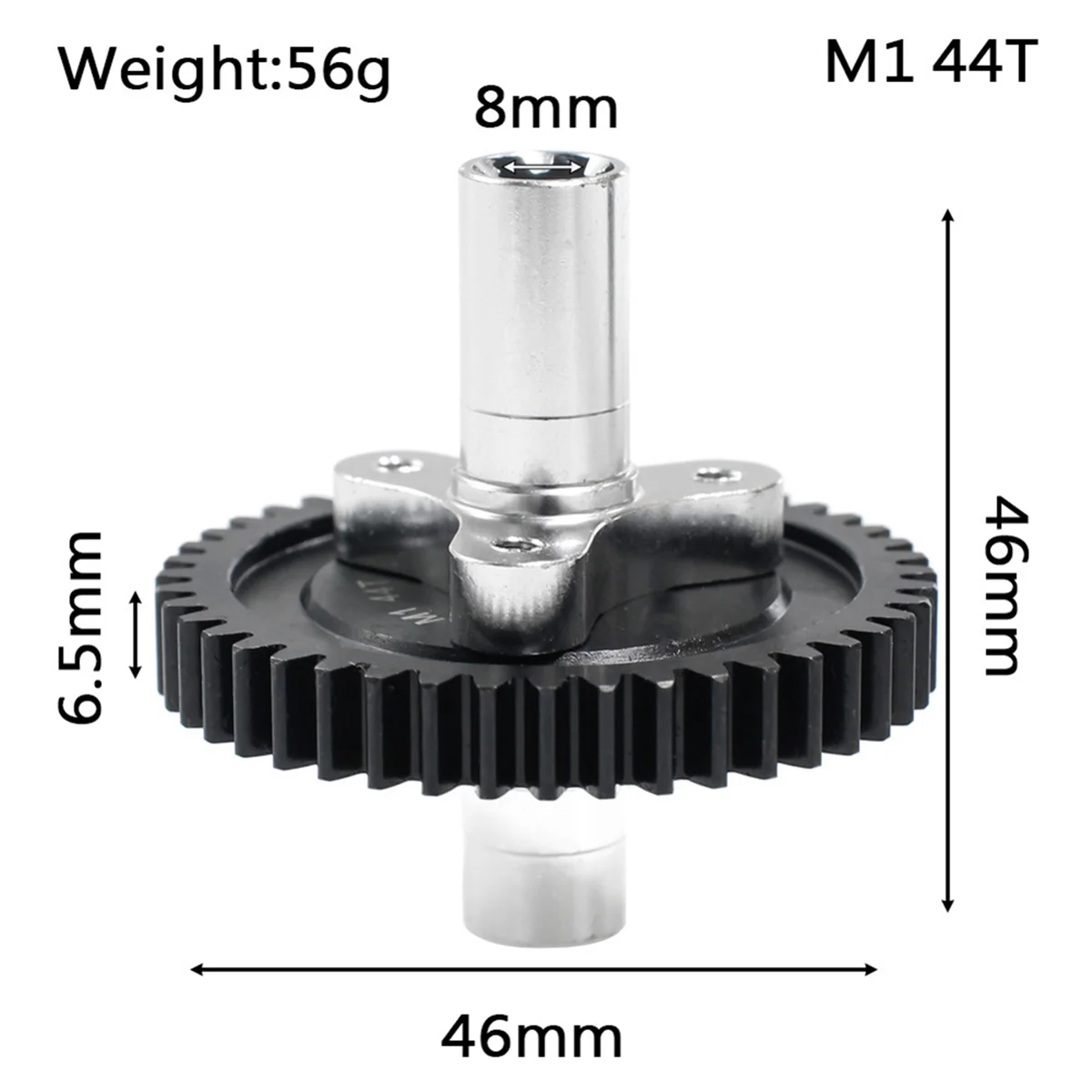 Upgrade 44T M1 Slipper Clutch Gear for Arrma 1/10 Infraction Mega 4x4 SENTON VENDETTA Big Rock 3S Kraton OutCast 4S