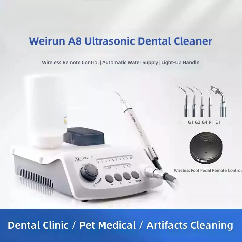 

Dental Ultrasonic Scaler, Auto Water Supply, LED Light Handpiece, Tartar Removal Cleaner, Professional Teeth Cleaning Machine