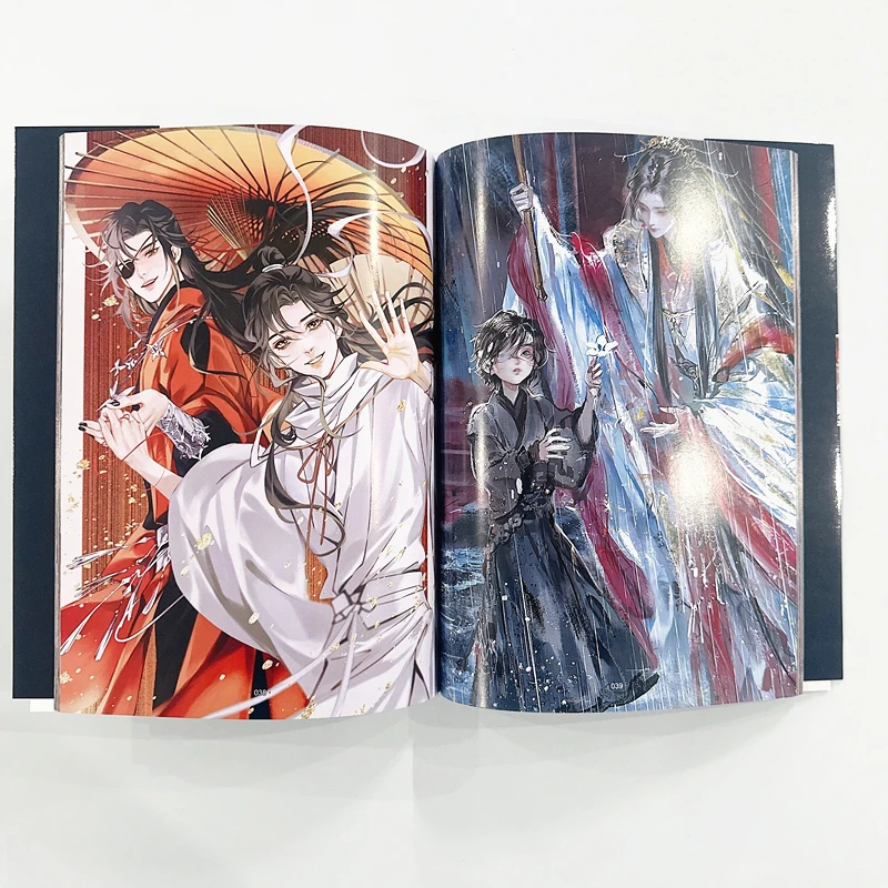 Anime Heaven Official Blessing Art Collection Book TGCF Xie Lian, Hua Cheng Cartoon Characters HD Photobook regalo Cosplay