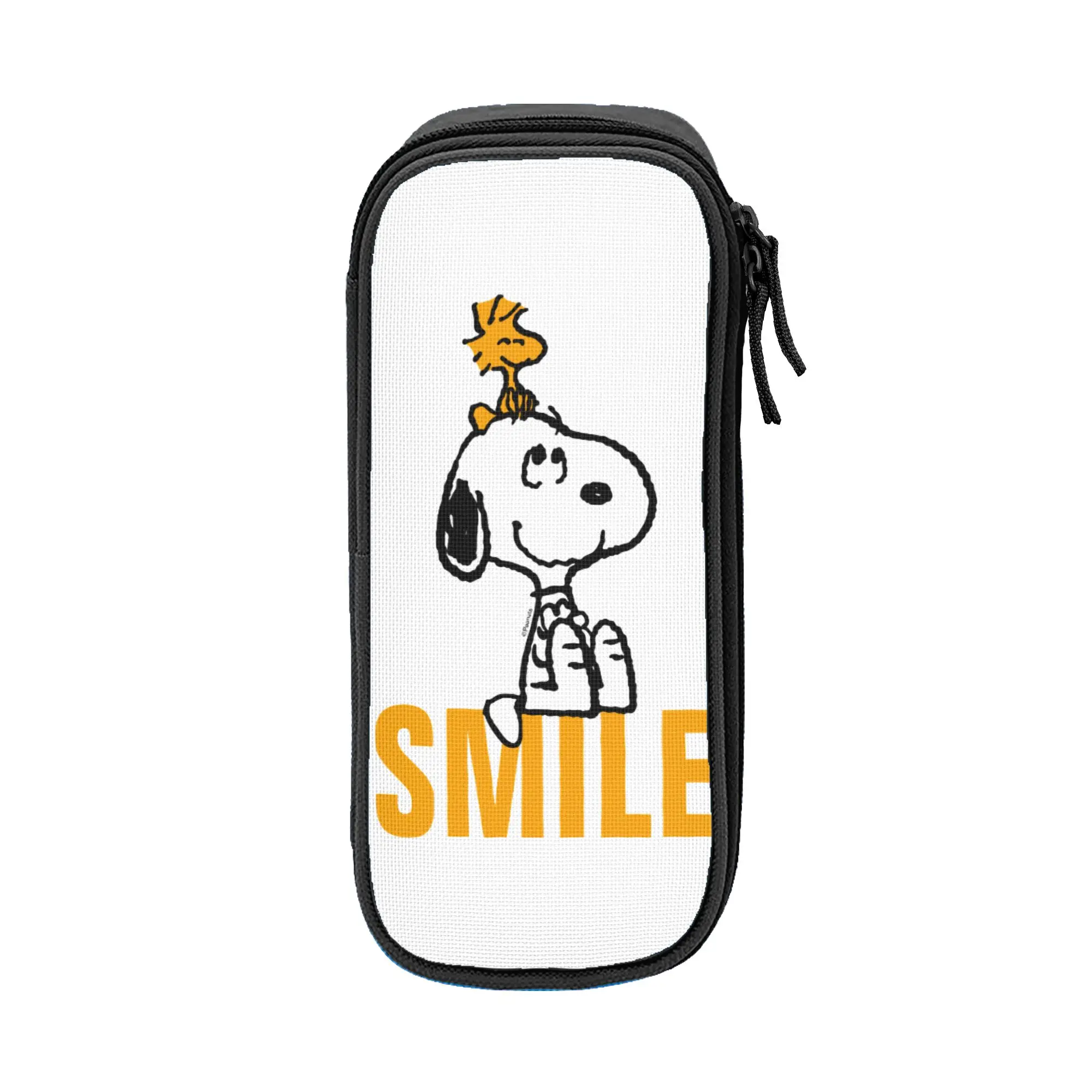 

Large Capacity Pencil Pouch Snoopys cartoon dog Office Accessories Double Layer Pencil Case Stationery Girl Make Up Bag