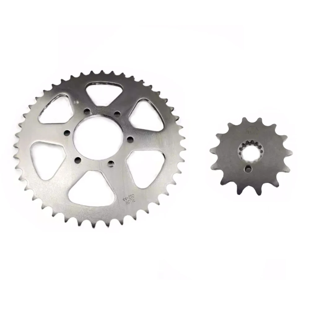 Motorcycle Silent Durable Front Rear 14 Teeth 44 Teeth Chain Sprocket Gear Chain Disc For Zongshen ZS250GY-3  RX3