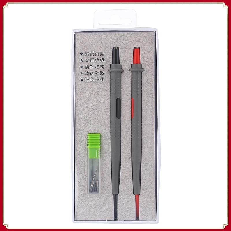 High Precision Multimeter Pen With Replaceable Tip 1000V 20A Soft Silicone Wire Extra Tip Probe Test Pen for Digital Multimeter