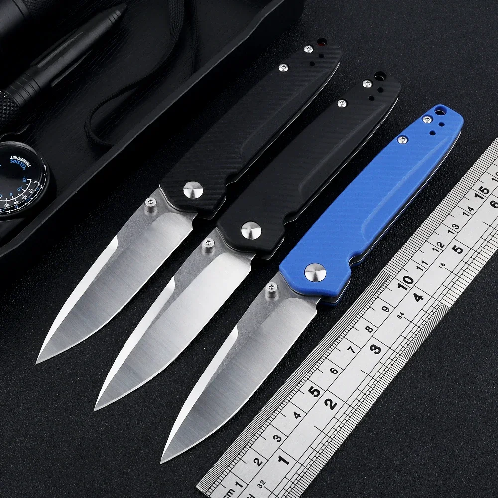 EDC Pocket Limited 485 Folding Knife M390 Blade G10 or Nylon Fiber Handle Survival Tactical Knives Outdoor Camping Hunting Tool