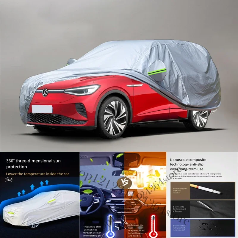 

For Volkswagen ID.5 fit Outdoor Protection Full Car Covers Snow Cover Sunshade Waterproof Dustproof Exterior Car cover