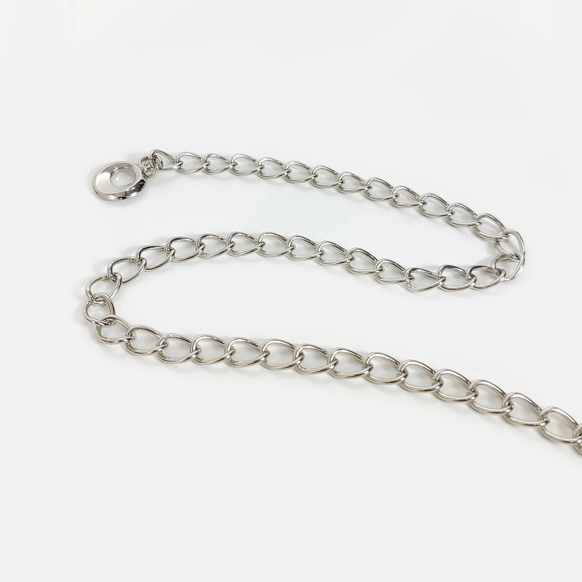 Cinturón de cadena vintage oro y plata con corazón para mujer_voghion.com