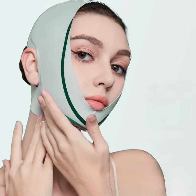 

Elastic Face Slimming Bandage V Line Face Shaper Women Chin Cheek Lift Up Belt Facial Massager Strap Face Skin Care Tools Beauty