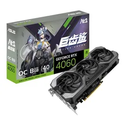 Used/ASUS ATS-GeForce RTX4060-O8G-V2-GAMING computer desktop Video cards e-sports game display Card applicable