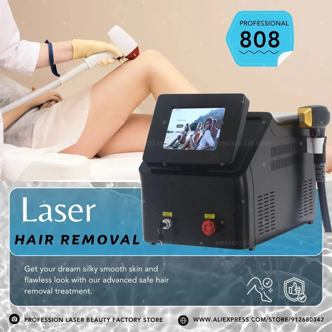 Diode Laser Hair Removal Machine Professional Man or Woman lasers Ice Pitanium 808 Nm1064 Nm Laserhairremoval Machine