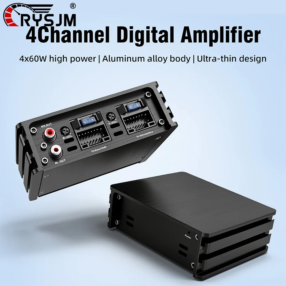 

4 Channel Amplifier 4*60W Car Power Amplifier Non-Destructive Installation DSP RCA Car Audio Speaker For Android Dedicated Amp
