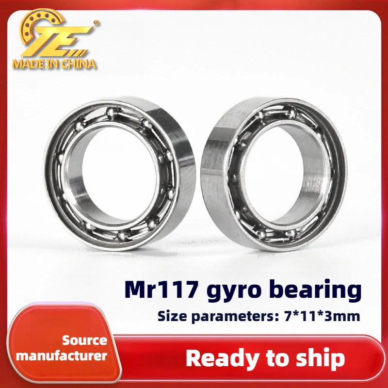 2PCS MR117 Fingertip Gyro  Rope Lighter Car Aromatherapy Rotating Pen Decompression Toy 7 * 11 * 3 Bearing
