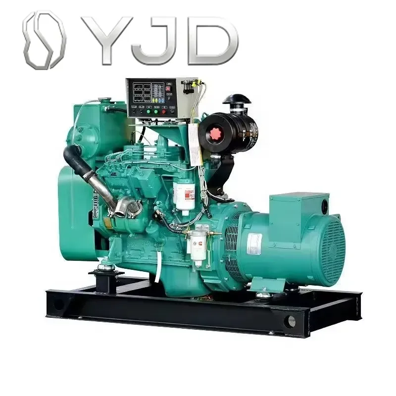 Marine 20KW 25KW 30KVA    Diesel Generator Three Phase 50/60Hz Open Portable 480V ATS Backup Silent Genset CE