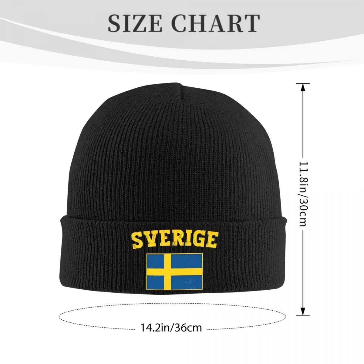 Sweden Country Flag Beanie Hats Men Women Unisex Knitted Hat Winter Autumn Beanie Cap Warm Bonnet Hats Gift Idea