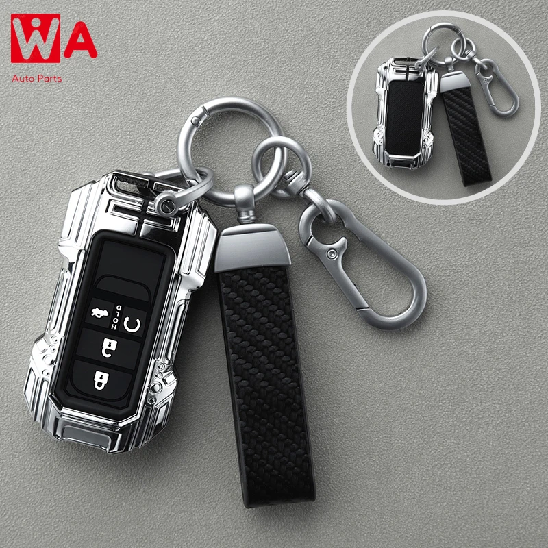 

Zinc Alloy Car Remote Key Case Cover For Honda Civic 11th Gen Accord Vezel Freed Pilot CRV 2021 2022 Protector Accessory