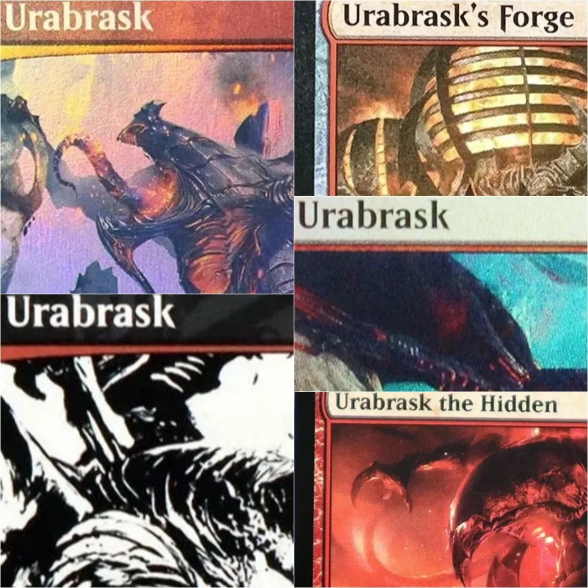 

"Urabrask/Urabrasks Forge" TCG proxy Magical Cards Game Black Top Quality Proxy Playing Cards Board Game Trading Cards